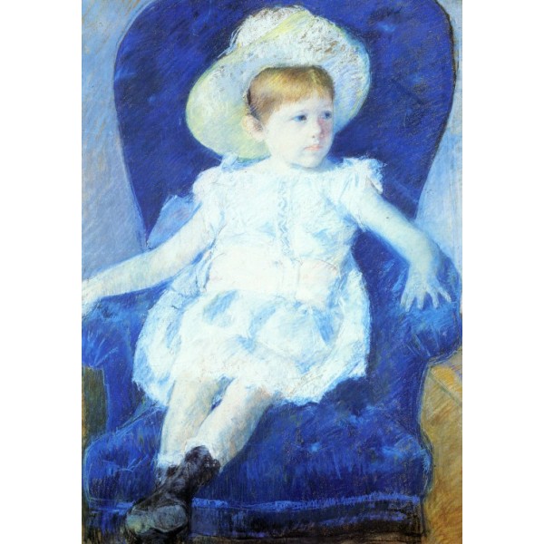 Elisie na niebieskiej sofie, Mary Cassatt (1000el.) - Sklep Art Puzzle
